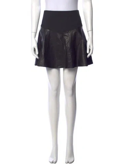Pre-owned Tibi Mini Skirt In Black