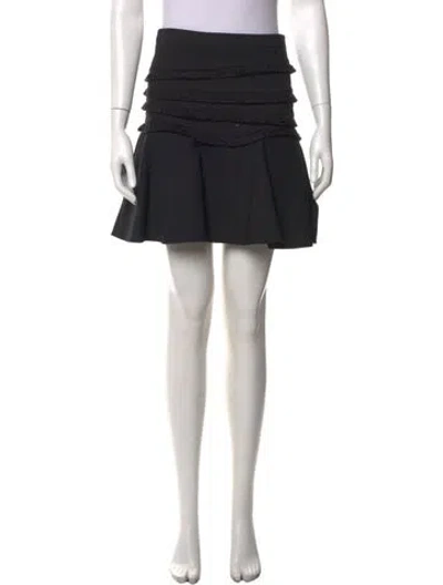 Pre-owned Tibi Mini Skirt In Black