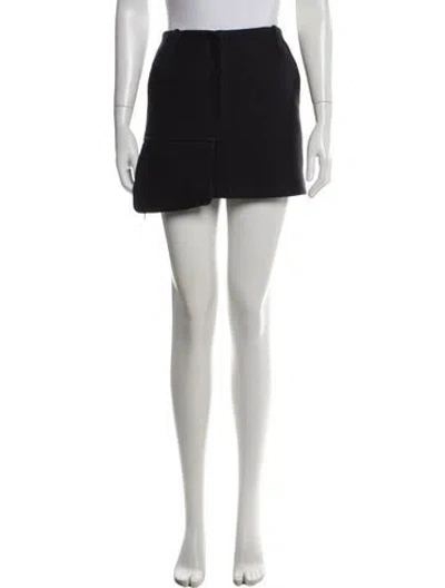 Pre-owned Tibi Mini Skirt In Black