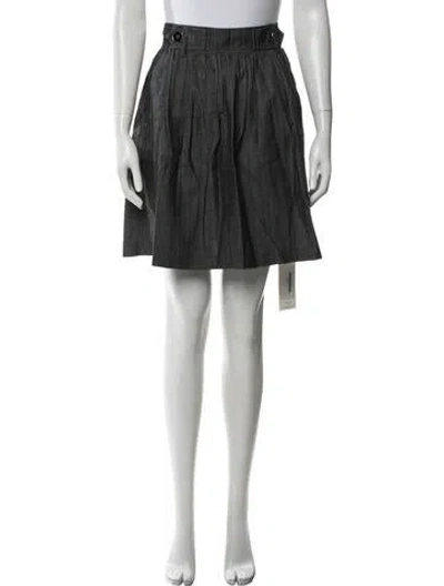 Pre-owned Tibi Mini Skirt In Black/blue