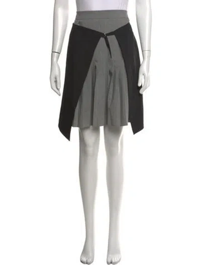 Pre-owned Tibi Mini Skirt In Black/grey