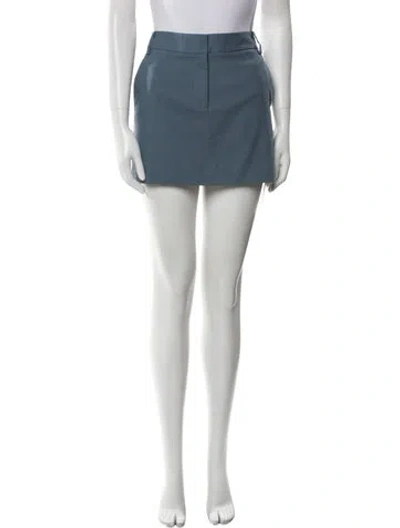 Pre-owned Tibi Mini Skirt In Blue