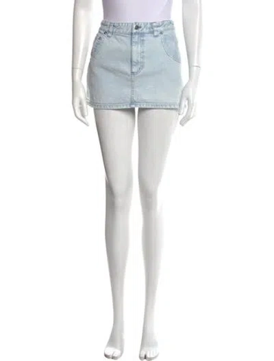 Pre-owned Tibi Mini Skirt In Blue