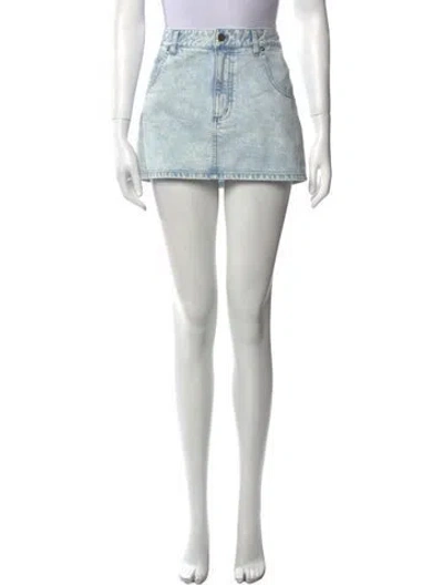 Pre-owned Tibi Mini Skirt In Blue