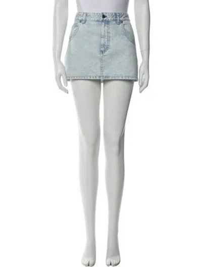 Pre-owned Tibi Mini Skirt In Blue