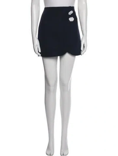 Pre-owned Tibi Mini Skirt In Blue