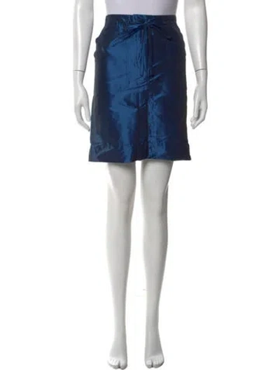 Pre-owned Tibi Mini Skirt In Blue