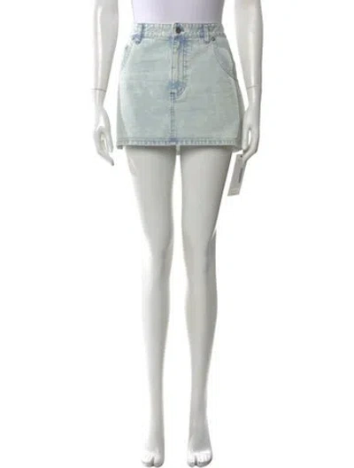 Pre-owned Tibi Mini Skirt In Blue