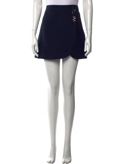 Pre-owned Tibi Mini Skirt In Blue