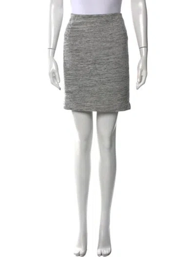 Pre-owned Tibi Mini Skirt In Gray