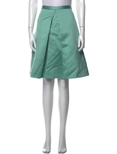 Pre-owned Tibi Mini Skirt In Green