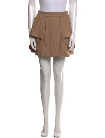 Pre-owned Tibi Mini Skirt In Neutral