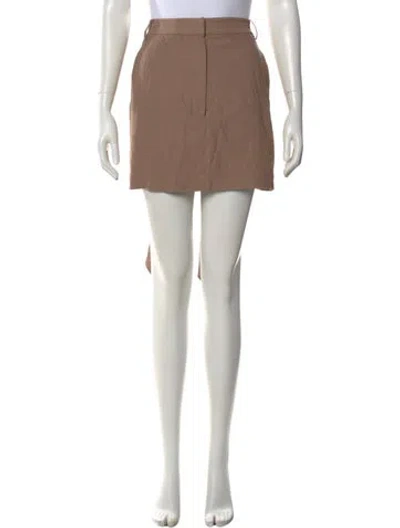 Pre-owned Tibi Mini Skirt In Neutral