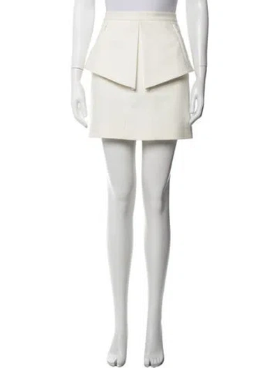 Pre-owned Tibi Mini Skirt In Neutrals