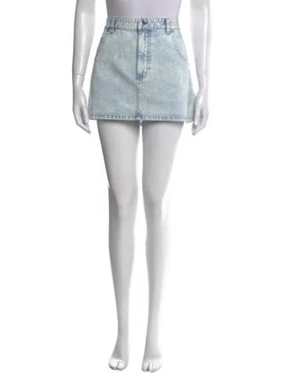 Pre-owned Tibi Mini Skirt W/ Tags In Blue
