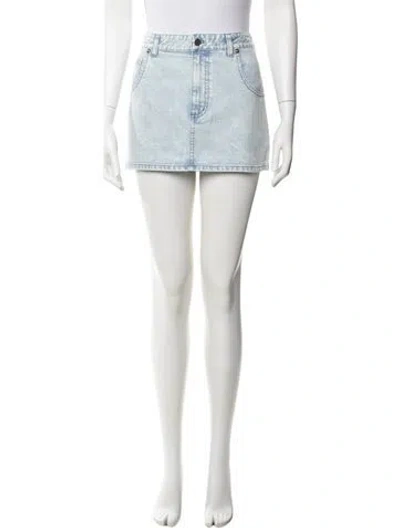 Pre-owned Tibi Mini Skirt W/ Tags In Blue