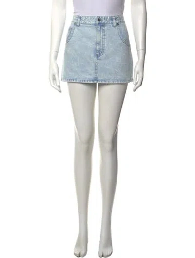 Pre-owned Tibi Mini Skirt W/ Tags In Blue