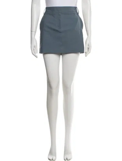Pre-owned Tibi Mini Skirt W/ Tags In Blue