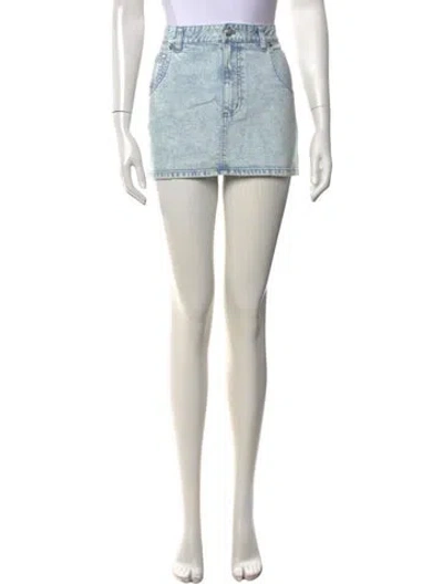 Pre-owned Tibi Mini Skirt W/ Tags In Blue