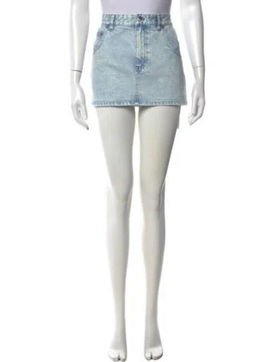 Pre-owned Tibi Mini Skirt W/ Tags In Blue