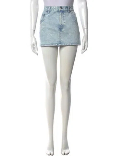 Pre-owned Tibi Mini Skirt W/ Tags In Blue