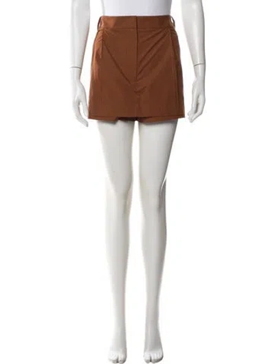 Pre-owned Tibi Mini Skirt W/ Tags In Brown