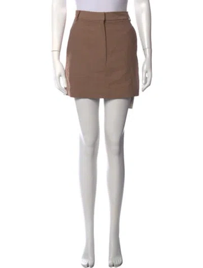Pre-owned Tibi Mini Skirt W/ Tags In Brown
