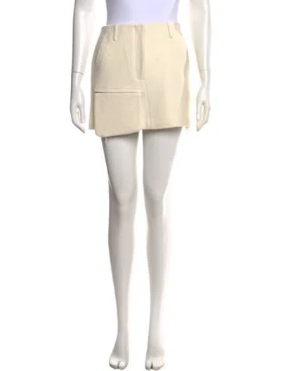 Pre-owned Tibi Mini Skirt W/ Tags In Neutral