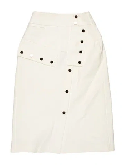 Pre-owned Tibi Mini Skirt In White