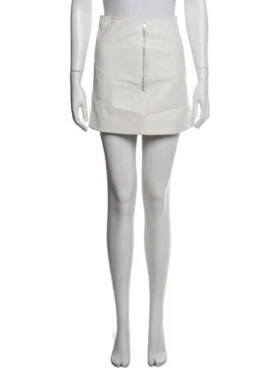 Pre-owned Tibi Mini Skirt In White
