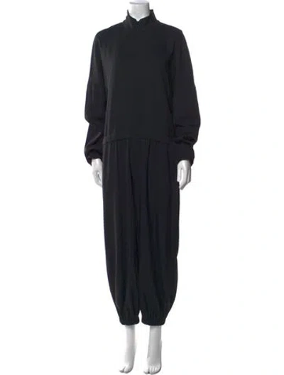 Pre-owned Tibi Mock Neck Jumpsuit In Black