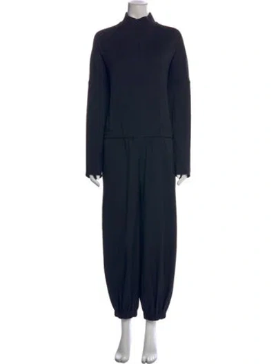 Pre-owned Tibi Mock Neck Jumpsuit In Black
