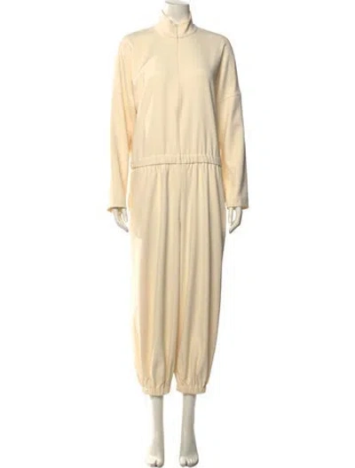 Pre-owned Tibi Mock Neck Jumpsuit In Neutral