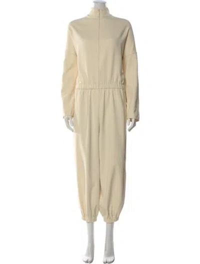 Pre-owned Tibi Mock Neck Jumpsuit In Neutral