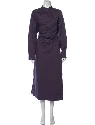 Pre-owned Tibi Mock Neck Long Dress W/ Tags In Purple