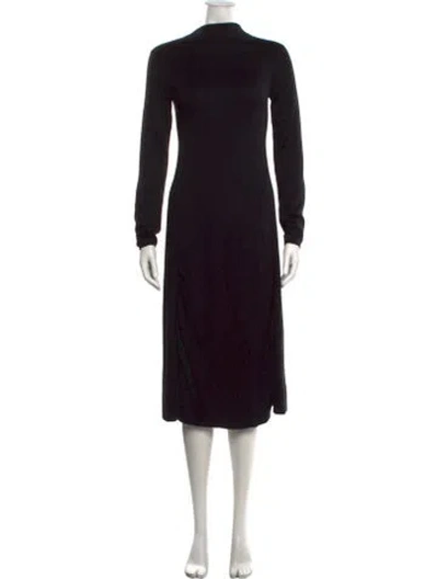 Pre-owned Tibi Mock Neck Midi Length Dress W/ Tags In Multicolor