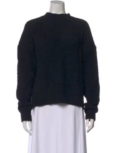 Pre-owned Tibi Mock Neck Sweater In Black