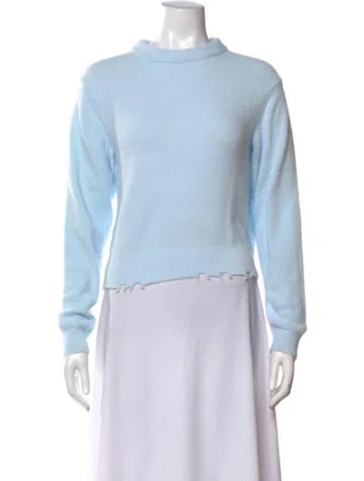 Pre-owned Tibi Mock Neck Sweater In Blue