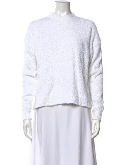 Pre-owned Tibi Mock Neck Sweater In Grey
