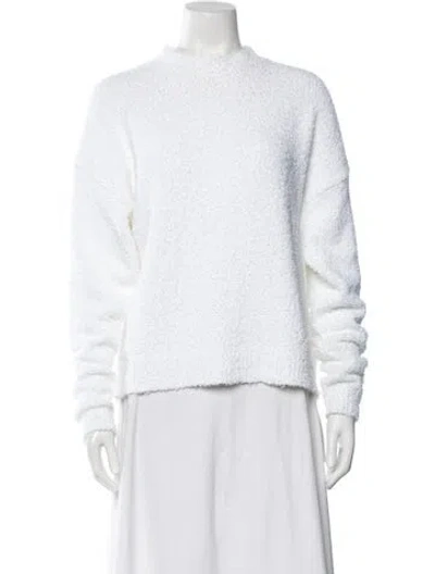Pre-owned Tibi Mock Neck Sweater In Neutrals