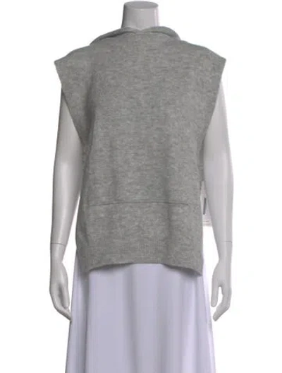 Pre-owned Tibi Mock Neck Sweater W/ Tags In Gray