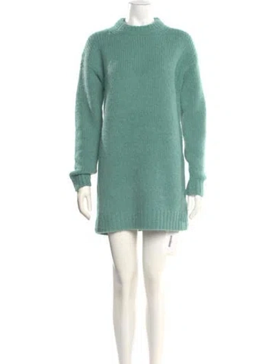 Pre-owned Tibi Mock Neck Sweater W/ Tags In Green
