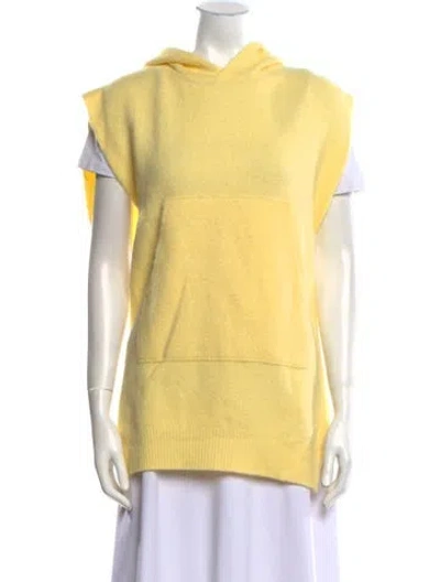 Pre-owned Tibi Mock Neck Sweater In Yellow