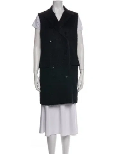 Pre-owned Tibi Mohair Coat In Black