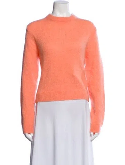 Pre-owned Tibi Mohair Crew Neck Sweater In Pink