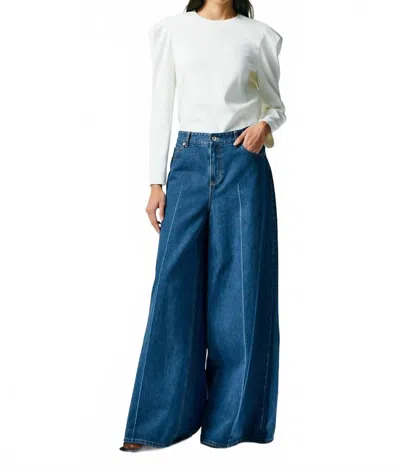 Tibi Murray Jeans In Medium Stone Wash In Blue