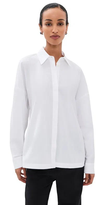Tibi New Shirting Gabe Oversized Shirt White