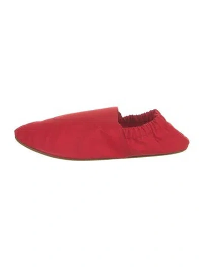 Pre-owned Tibi Nylon Ballet Flats In Red