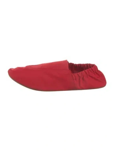 Pre-owned Tibi Nylon Ballet Flats In Red