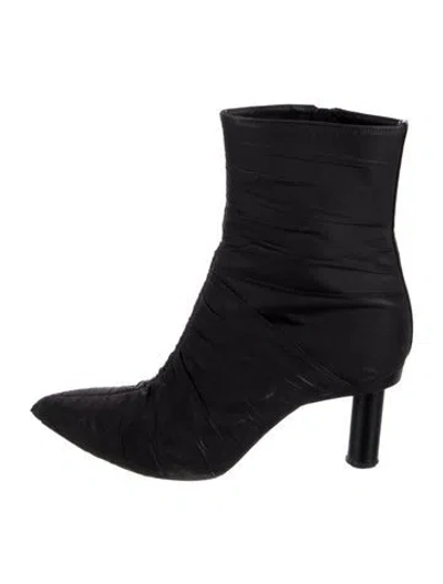 Pre-owned Tibi Nylon Boots In Black
